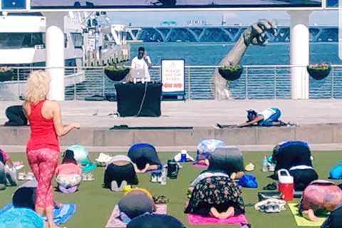 Yoga at National Harbor with Cathy Valentine