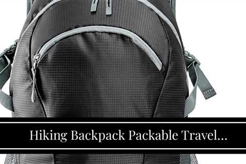 Hiking Backpack Packable Travel Backpacks 16L Lightweight Water-resistant Small Daypack Black