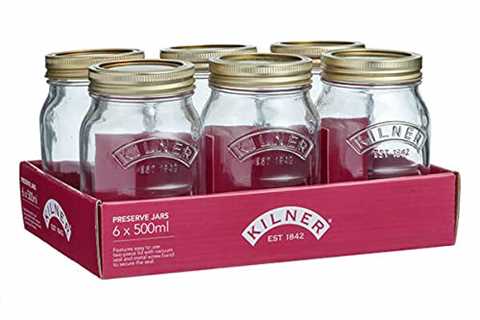 Kilner Set of 6 Honey Jar 0.5 Litre