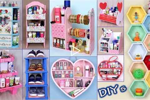 10 DIY's Room Organizer Idea || Cardboard Crafts !!! DIY Projects