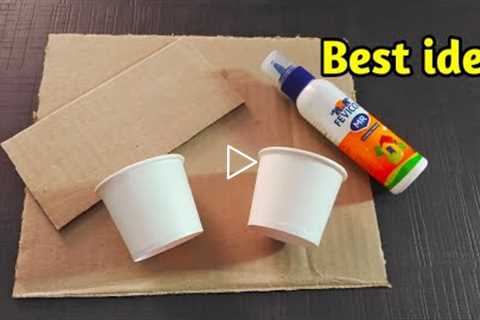 cardboard craft idea/2 in 1 craft😀/craft tamil