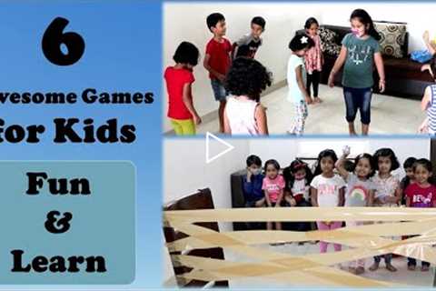 6 Awesome Indoor Activities for Kids | Indoor games for Kids | Games for kids | Fun games at Home