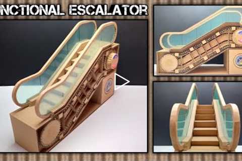 How it Works: Escalator Cardboard Model | DIY Functional Model (2022)