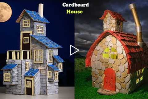 Miniature House!!.. Cardboard Craft Idea | DIY School Project