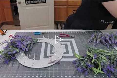 Lavender Floral Wreath Design using UITC Board