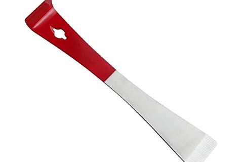 KINGLAKE Stainless Steel Bee Hive Tool Scraper Beekeeping Equipment Tool for Beekeepers (Red)