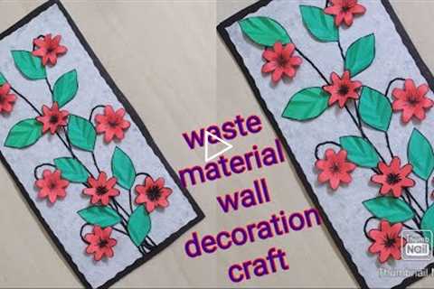 wall hanging craft ideas / home decorating ideas / home decor ideas / waste material craft ideas