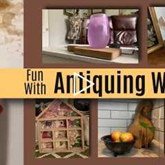 Antiquing wax on all the things