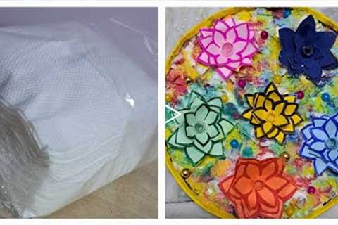 best out of waste/ wall hanging /tissue paper /craft ideas/cardboard craft ideas /home decoration