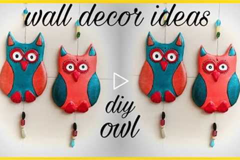 diy CARDBOARD CRAFT IDEAS | OWL | WALL HANGING CRAFT WALL DECOR IDEAS 💡#diy #crafts