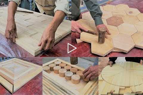 5 Amazing Woodworking Projects That You Can't Miss // Coffee Table With Design Unique From Old Wood