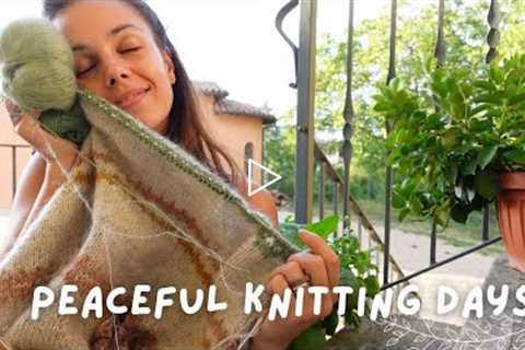 Peaceful knitting days | Crafty/knitting vlog