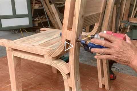 Artistic Inspirational Woodworking Design Ideas // How To Make A Beautiful Chair With Soft Curves