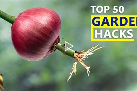 MY TOP 50 SECRET GARDENING IDEAS & HACKS FOR BEGINNERS AND EXPERTS | GARDEN SECRETS