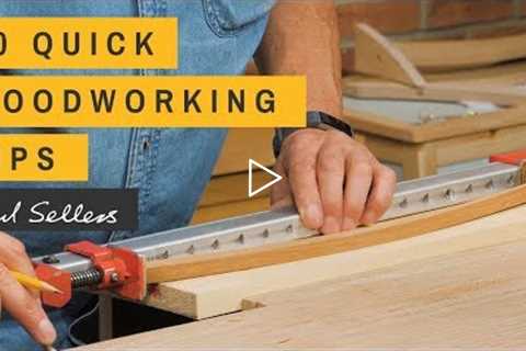 10 Quick Woodworking Tips | Paul Sellers