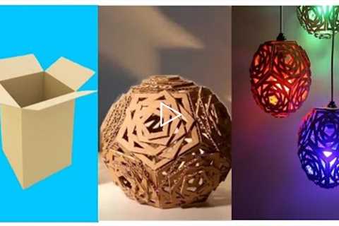 INCREDIBLE CARDBOARD CRAFTS TO MAKE AT HOME    Recycling Projects  ROOM DECOR CRAFT IDEA