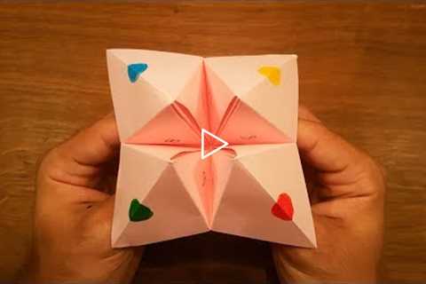 How To Make a Paper Fortune Teller - EASY Origami