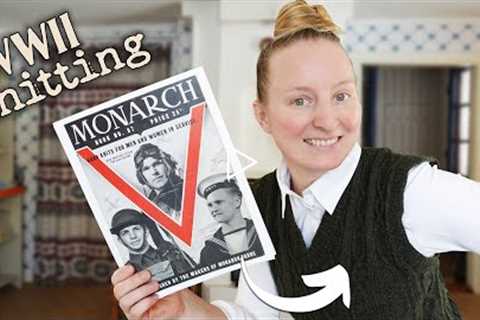 Knitting For Victory: a FREE WWII Pattern, a Cozy Cabin, & A Touch of History