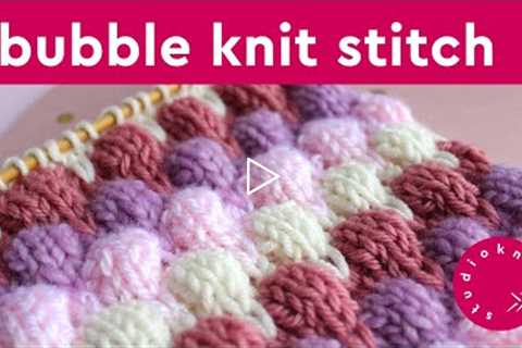 Bubble Stitch | Bobble Knitting Pattern