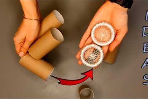 Crafts from cardboard and bushings. I make super gifts from toilet paper rolls