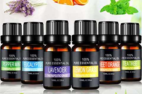 Essential Oils Set, joylink 6 x 10ml Aromatherapy Essential Oils Gift Set 100% Pure Diffuser Oils..