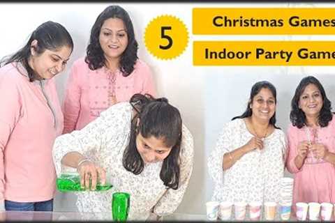 5 Christmas Party Games | 5 New Year games for Party | Indoor games for friends and family (2023)