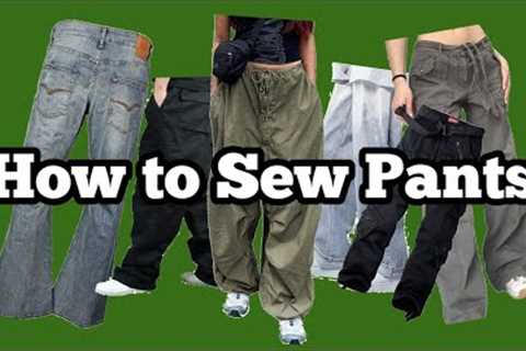 How to sew pants for beginners (no patterns required) | The Tall Tailor