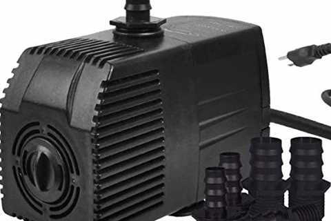 Simple Deluxe 400 GPH UL Listed Submersible Pump with 15' Cord, Water Pump for Fish Tank,..