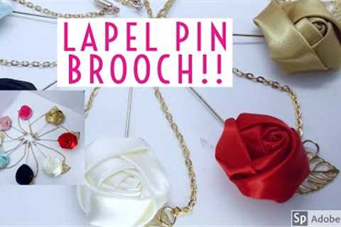 Lapel Pin Brooch tutorial