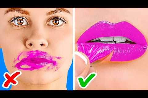 BRILLIANT MAKEUP TRICKS || AMAZING HACKS FOR GENIUS PARENTS! COOL School DIY Ideas By 123 GO! Genius