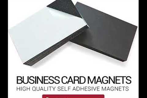 Self Adhesive Business Card Magnets from Flexible Magnets