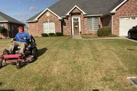 Lawn Maintenance In The New Orleans Area ( Luling) In February Part 11. Like & Subscribe