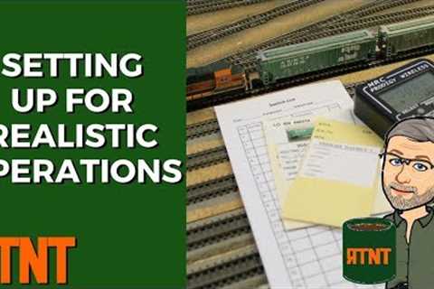 Realistic Model Railroad Operations Setup