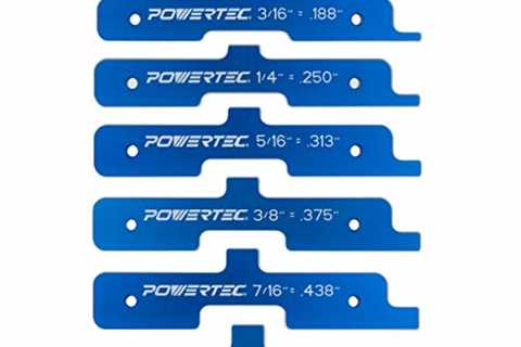 POWERTEC 71579 Router Table Set Up Bars â Precision Woodworking Tools Series, 7pc Set