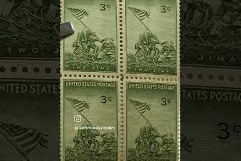 U.S. Stamp 4 Block Collection Part 3. MNH Mint Never Hinged Stamps. World War 2 Era US Military.