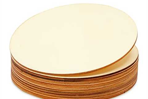 Juvale Unfinished Wood Circles for Crafts, Wood Burning, Engraving (6 Inches, 12 Pack)