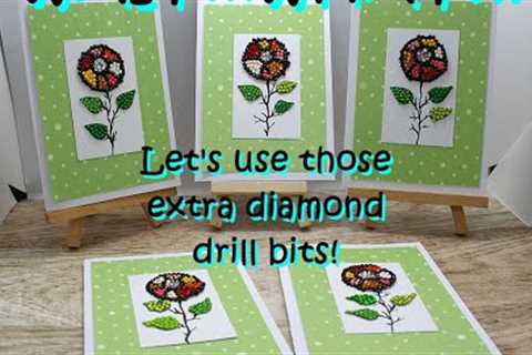 Card making video  -184  - Use your diamond painting drill bits