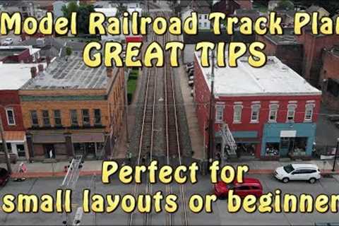 Model Railroad Track Plan GREAT TIPS! Perfect for small layouts & begineers