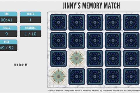 Jinny's Memory Match: 02/01/23