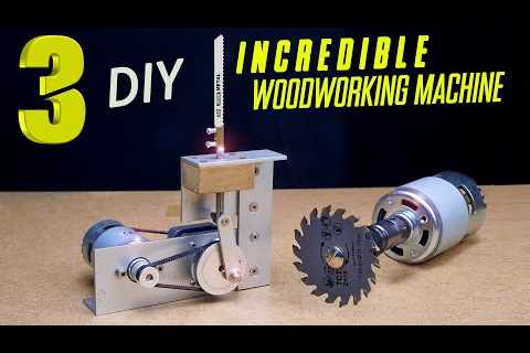 3 AMAZING DIY Woodworking machine on on another level