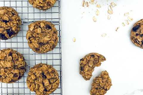 Vegan + Gluten Free Banana Almond Breakfast Cookies