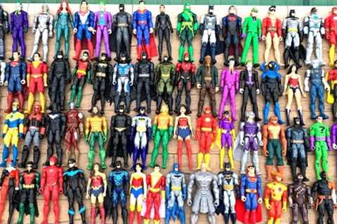 79 Action Figures Dc Comics, Batman, The Flash, Aquaman, Superman, Aquaman, Wonder Woman, The Joker