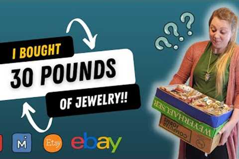 I WON A HUGE LOT OF JEWELRY AT AN AUCTION! | Vintage Jewelry Haul for Reselling on Ebay Poshmark