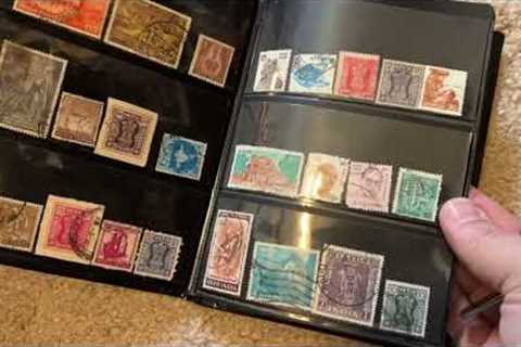 Unintentional ASMR: Putting Stamps in Album; Stamp Collecting