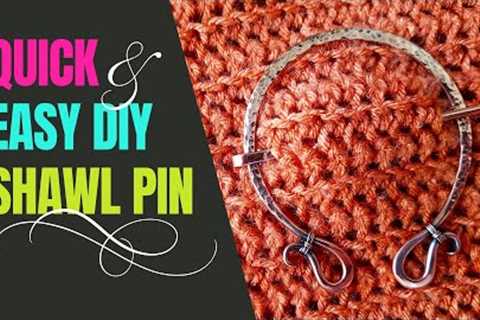 Quick and Easy Sweater Pin: Learn to Make a Simple Hammered Copper Celtic-Style Penannular Brooch