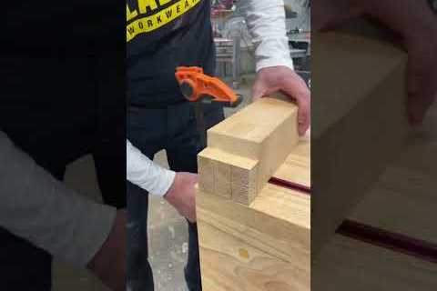 Fun wood joint – full vid on YT #woodwork #wood #woodworking #bois #holz #tools #joinery #fun