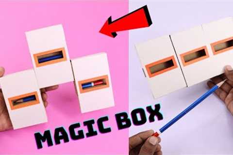 DIY Amazing Magic Box | Awesome Pencil Magic Trick | How To Make Cardboard Magic Box | Cardboard DIY