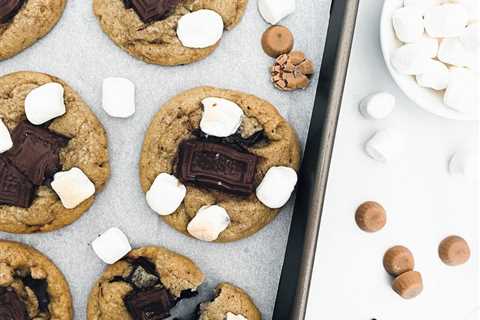 Salted Caramel S’mores Cookies