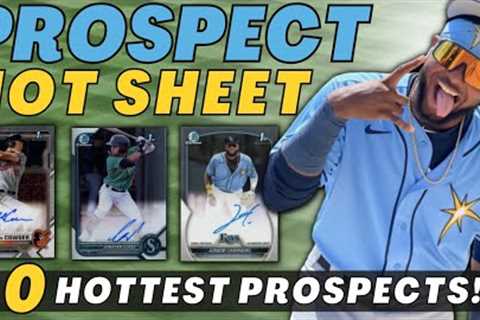 2023 MLB Prospect Hot Sheet #2 | 50 Hottest MiLB Players Right Now! | Bowman Chrome Baseball Cards