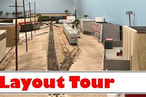 Layout Tour 2023 - Santa Ana Industrial Lead - Large Modern HO Scale Switching Model Railroad